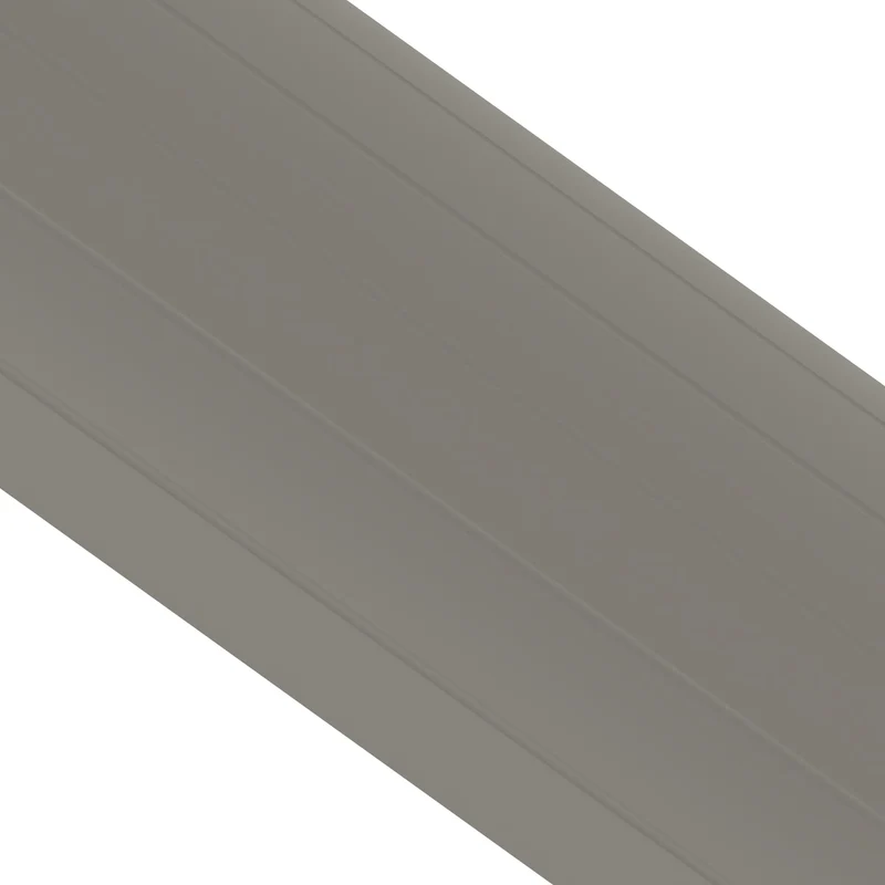 Habengut CC10020 Fußboden-Kabelführung aus PVC Grau, halbrunde Kabelbrücke für bis zu 3,Kabel / Breite Breite 7,5 cm, Länge 1 m