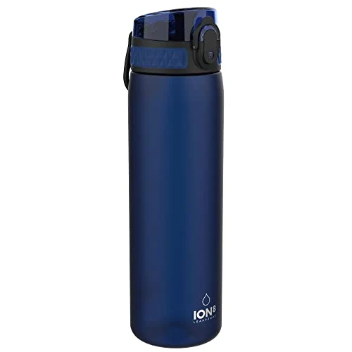 ION8 Trinkflasche, Auslaufsicher, Einhandöffnung, Sichere Verriegelung, Spülmaschinenfest, BPA-frei, Tragegriff, Klappdeckel, Leicht zu Reinigen, Klimaneutral, Zartrosa