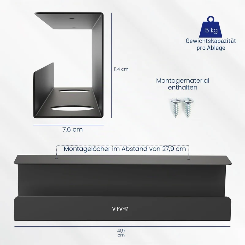 VIVO Kabelorganisation · Schwarz