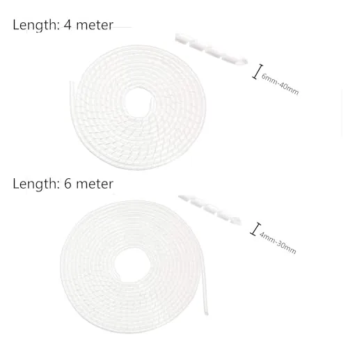 Amazon Basics Kabelkanal, ideal zur Kabelführung und zum Schutz der Kabel vor Haustieren, 10 m, weiß