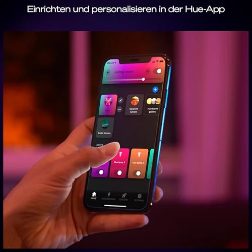 Philips Hue Devote Smart LED-Panel-Licht, weißes und farbiges Ambiente, rund 30 cm, 16,6 W, 2000 Lumen, weißer Rahmen für Innenbeleuchtung, Decke, Wohnzimmer, Küche, Flur