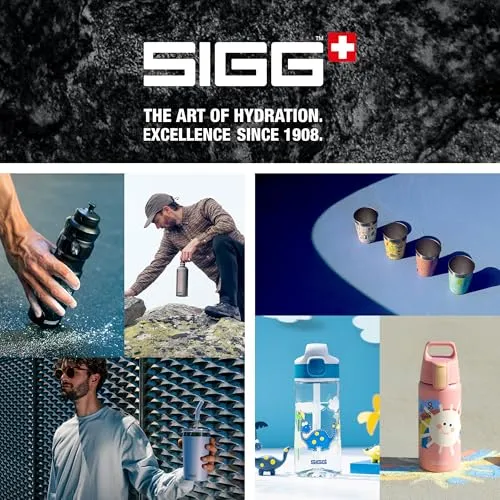 Sigg - Edelstahl Trinkflasche - Shield ONE - Einwandig & Federleicht - Für kohlensäurehaltige Getränke geeignet - Auslaufsicher - BPA-frei - Outdoor & Fitness - 750 ml / 1 L / 1,5 L