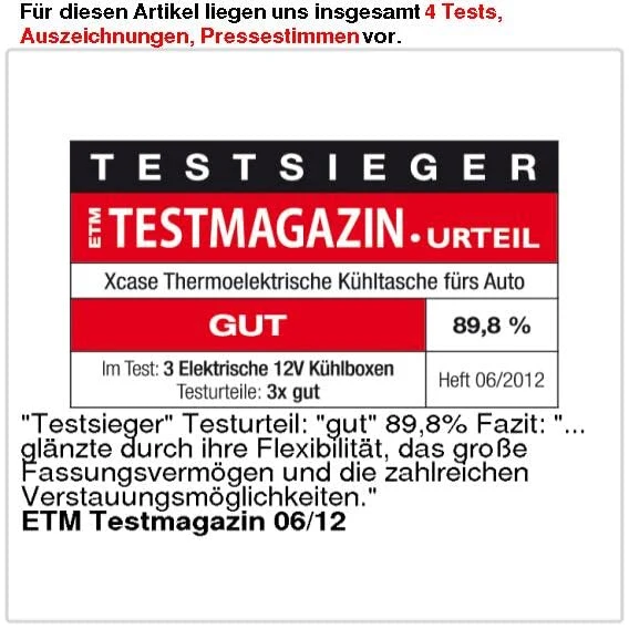 Xcase Kühltasche 12V: Elektrische 12-V-Thermo-Kühltasche fürs Auto, 35 l (Elektrische faltbar, Autokühltasche, Kfz)