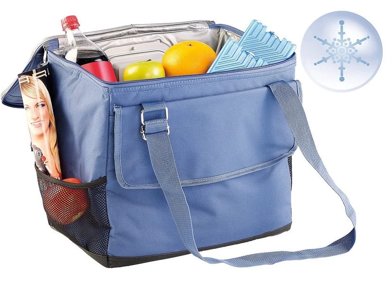 Xcase Kühltasche 12V: Elektrische 12-V-Thermo-Kühltasche fürs Auto, 35 l (Elektrische faltbar, Autokühltasche, Kfz)