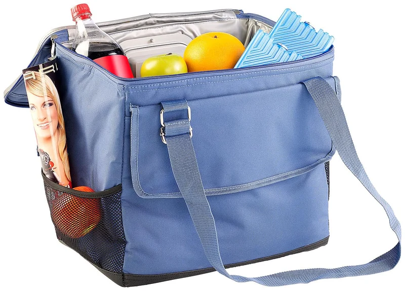 Xcase Kühltasche 12V: Elektrische 12-V-Thermo-Kühltasche fürs Auto, 35 l (Elektrische faltbar, Autokühltasche, Kfz)