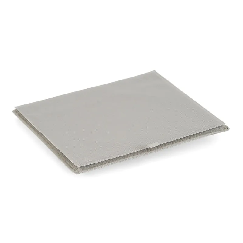 LIVMORE Aufbewahrungsbox aus Vliesstoff und Karton mit Deckel, 35x30x20cm, Blau