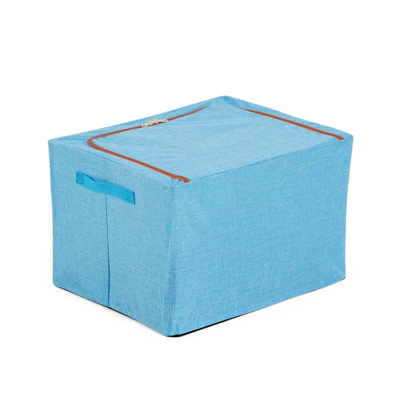 LIVMORE Kleiderschrank-Aufbewahrungsbox, PVC-Netzgewebe, Stahldraht, 50x40x33cm, Durchsichtig