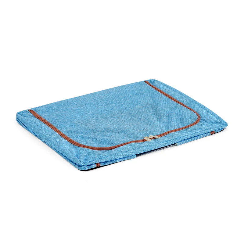 LIVMORE Kleiderschrank-Aufbewahrungsbox, PVC-Netzgewebe, Stahldraht, 50x40x33cm, Durchsichtig