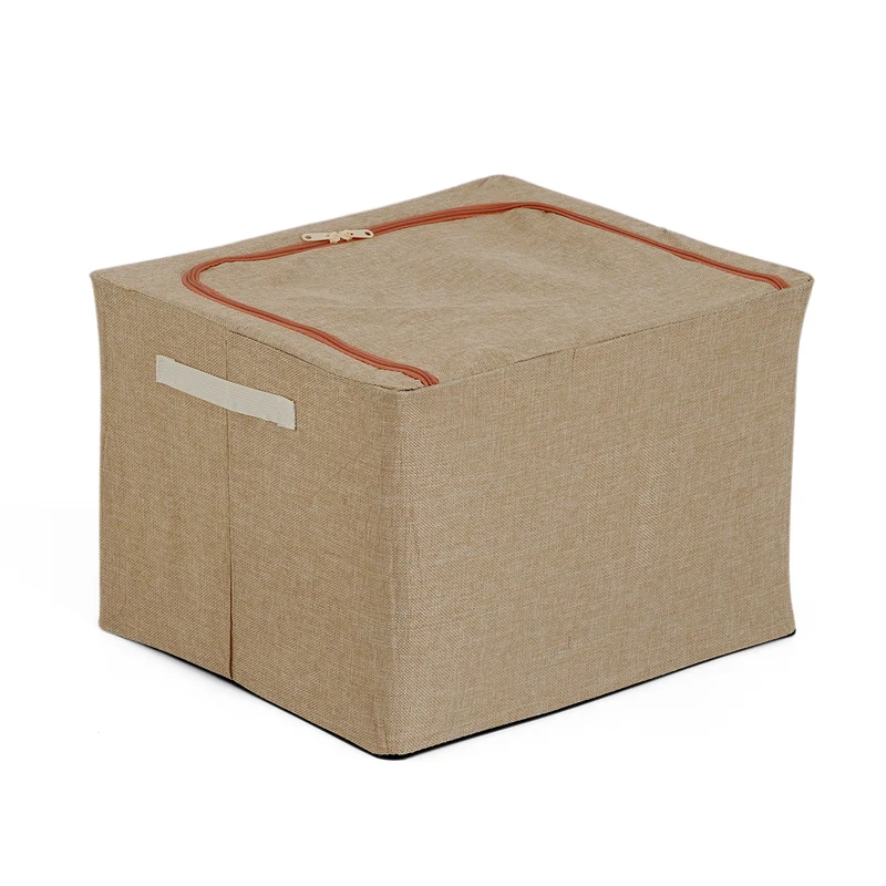 LIVMORE Kleiderschrank-Aufbewahrungsbox, PVC-Netzgewebe, Stahldraht, 50x40x33cm, Durchsichtig