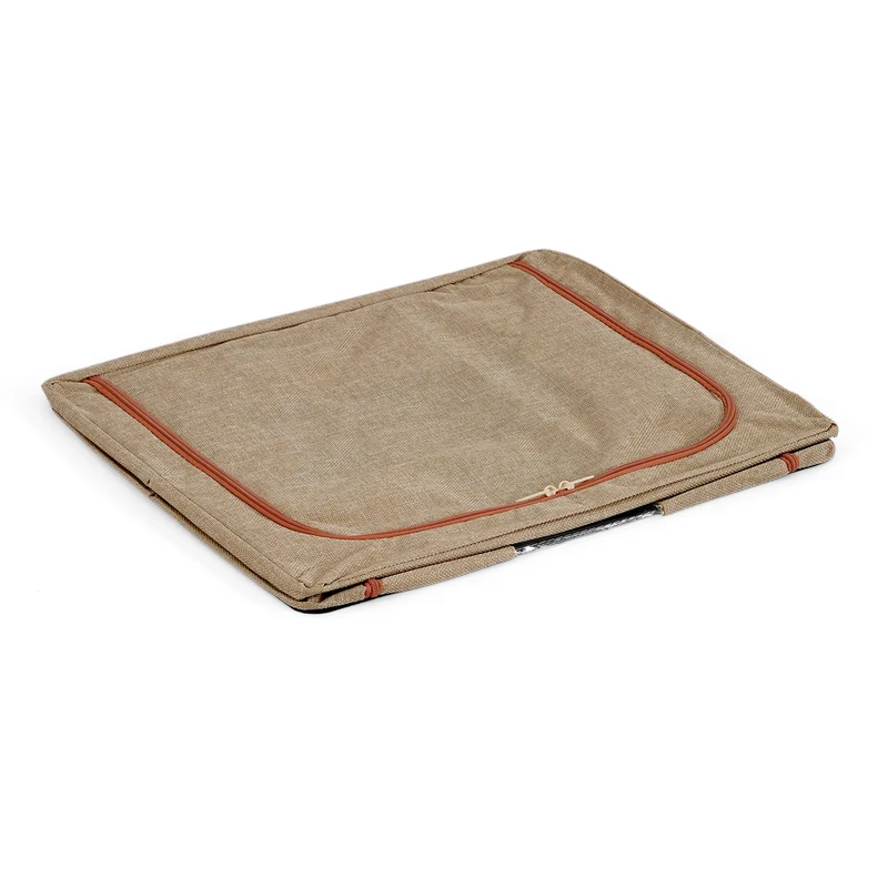 LIVMORE Kleiderschrank-Aufbewahrungsbox, PVC-Netzgewebe, Stahldraht, 50x40x33cm, Durchsichtig