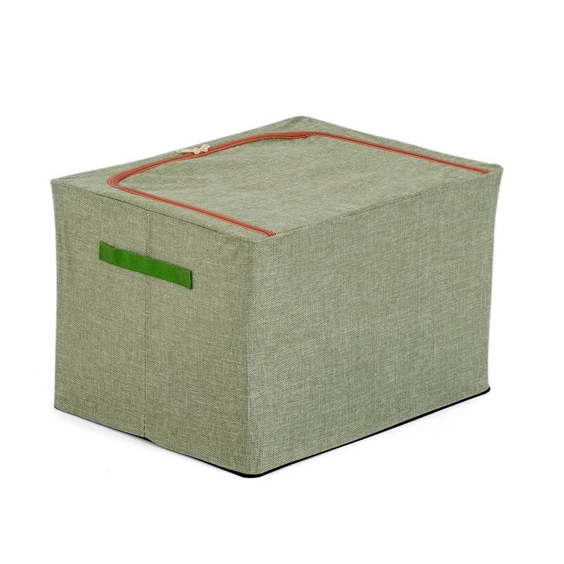 LIVMORE Kleiderschrank-Aufbewahrungsbox, PVC-Netzgewebe, Stahldraht, 50x40x33cm, Durchsichtig