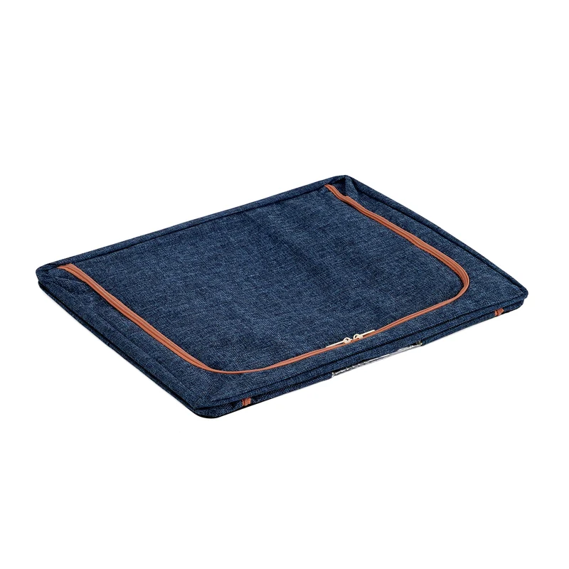 LIVMORE Kleiderschrank-Aufbewahrungsbox, PVC-Netzgewebe, Stahldraht, 50x40x33cm, Durchsichtig
