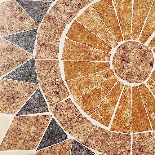 FRANK FLECHTWAREN Mosaiktisch rund Ø70 cm, Metallgestell schwarz