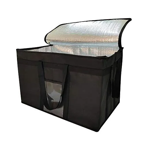 XXXL-Larger isolierte Kühltaschen mit Reißverschluss, Wiederverwendbare Einkaufstaschen halten Lebensmittel heiß oder kalt, ideal für Catering, Lebensmitteltransport