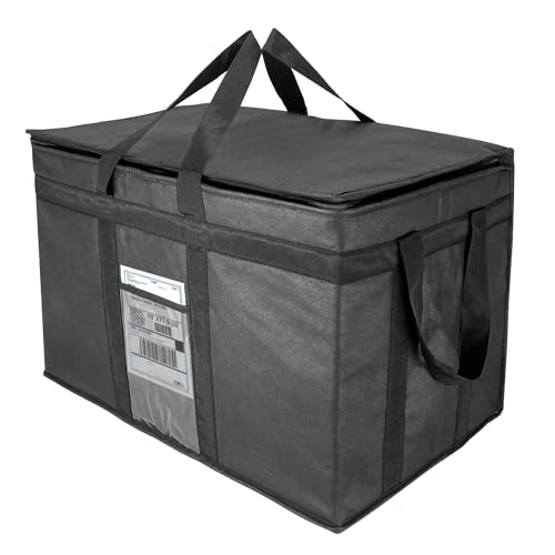 XXXL-Larger isolierte Kühltaschen mit Reißverschluss, Wiederverwendbare Einkaufstaschen halten Lebensmittel heiß oder kalt, ideal für Catering, Lebensmitteltransport