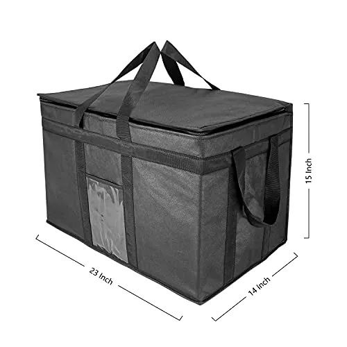 XXXL-Larger isolierte Kühltaschen mit Reißverschluss, Wiederverwendbare Einkaufstaschen halten Lebensmittel heiß oder kalt, ideal für Catering, Lebensmitteltransport