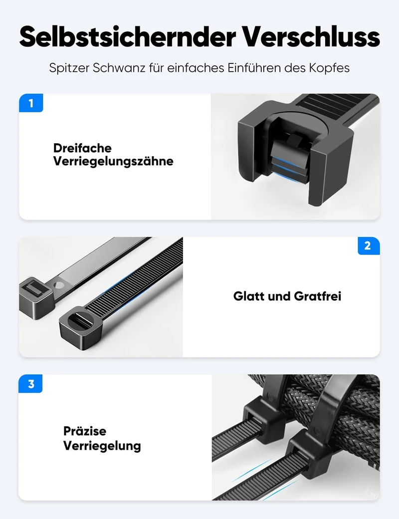 Highwings Kabelorganisation · Schwarz