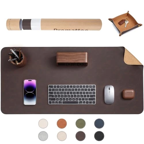 PROMATTOO Schreibtischunterlage · 80 x 40 cm · Espressobraun