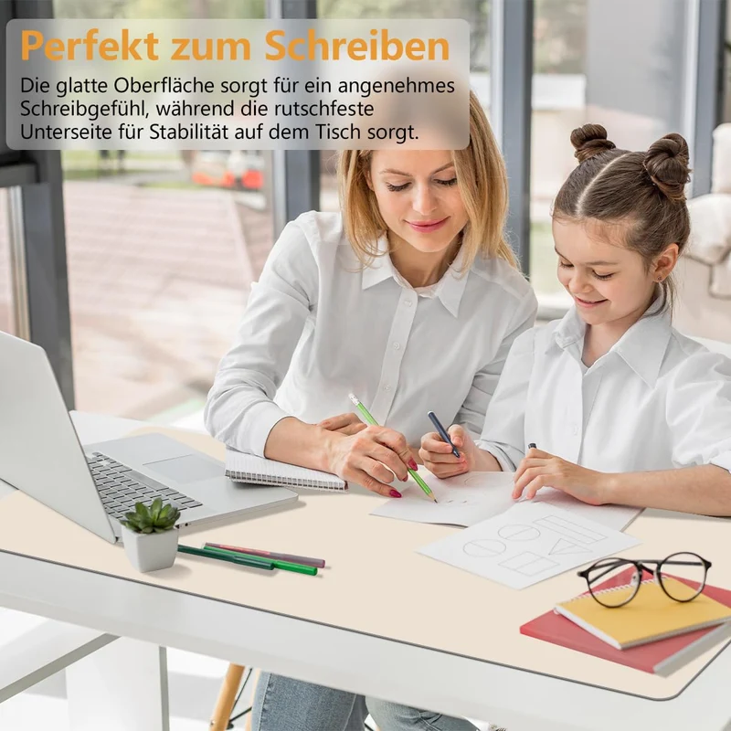 Zindoo Schreibtischunterlage · 80 x 40 cm · Beige