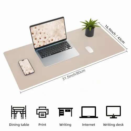 AFIING Schreibtischunterlage · 80 x 43 cm · Beige