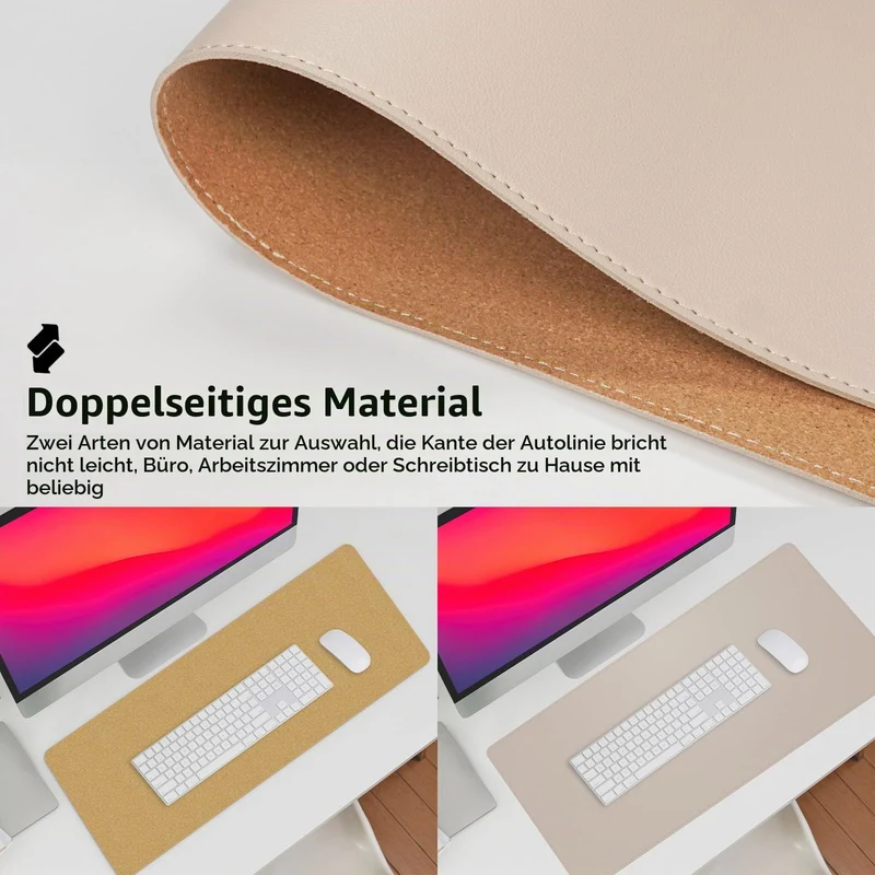 AFIING Schreibtischunterlage · 80 x 43 cm · Beige