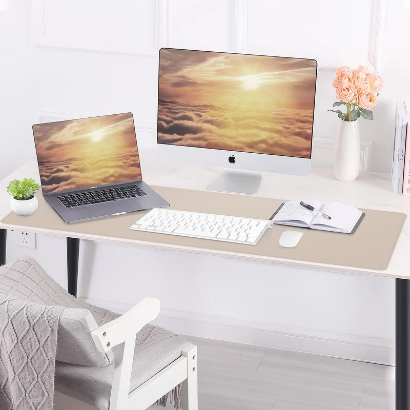 AFIING Schreibtischunterlage · 80 x 43 cm · Beige