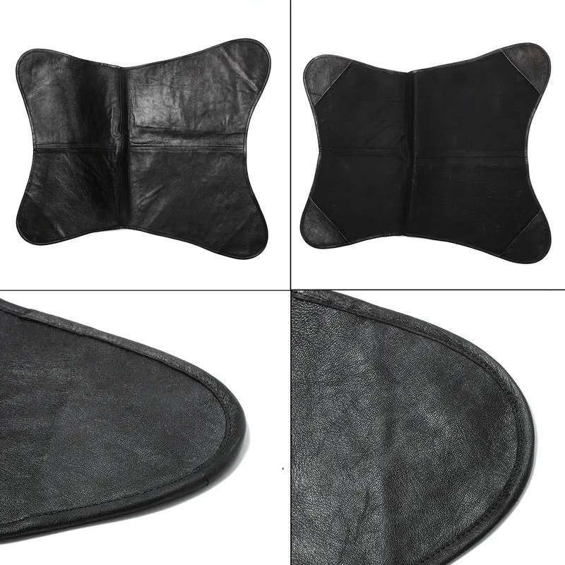Butterfly-Sessel aus Echtleder, zusammenklappbar, ca. 92 cm, Schwarz
