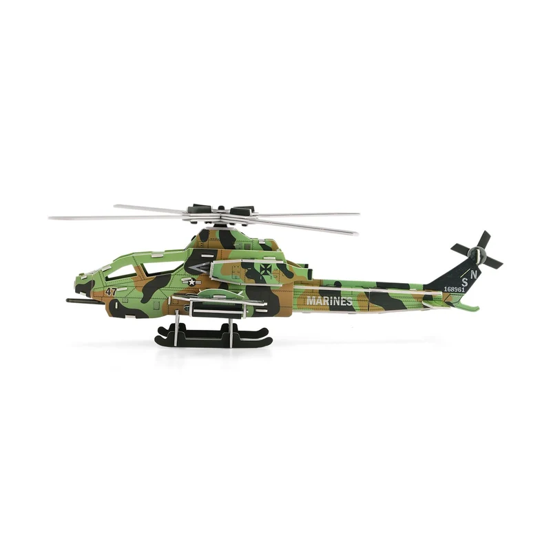 DIY 3D Set Hubschrauber zum Basteln und Dekorieren, 48x38x14 cm