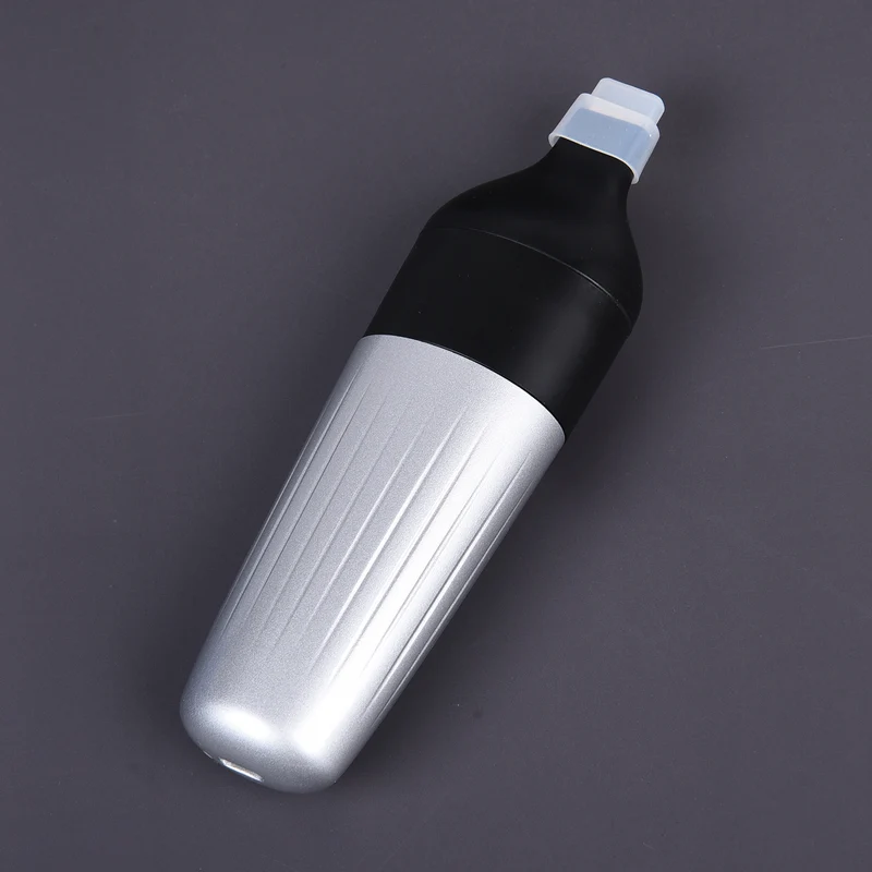HOMESMART - Ultraschall Reinigungsstift, Zubehör inkl. und 2000mAh Batterie, 15x4,7 cm, Silber