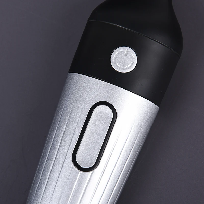 HOMESMART - Ultraschall Reinigungsstift, Zubehör inkl. und 2000mAh Batterie, 15x4,7 cm, Silber