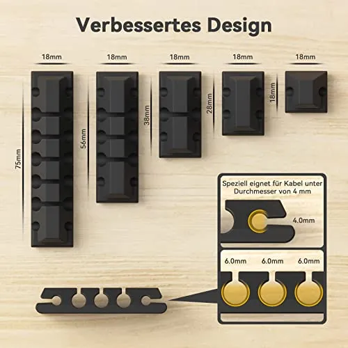 AGPTEK Kabelorganisation · Schwarz