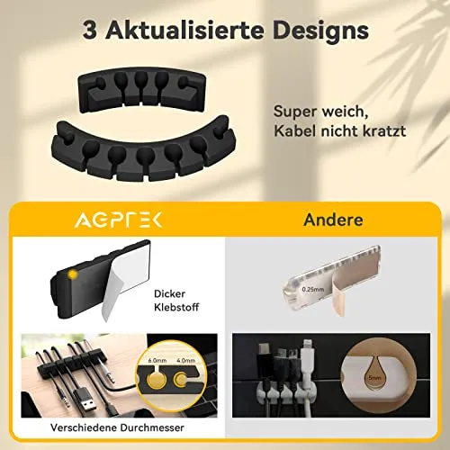 AGPTEK Kabelorganisation · Schwarz