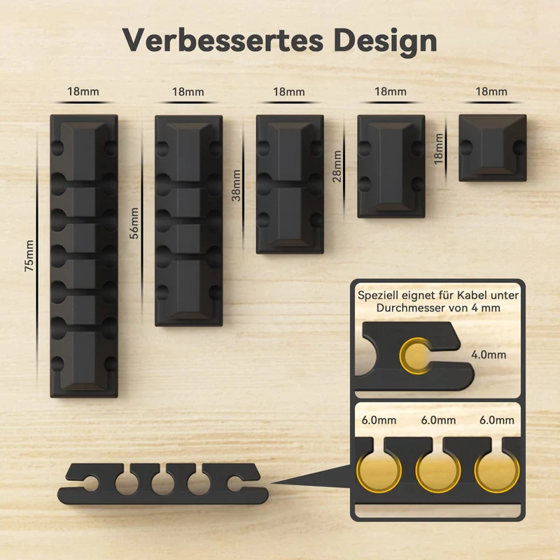 AGPTEK Kabelorganisation · Schwarz