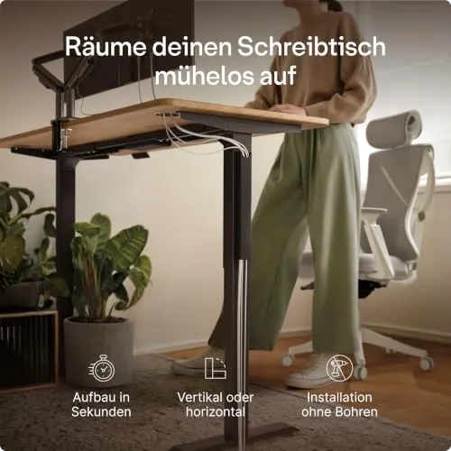 Desktronic Kabelorganisation · Schwarz