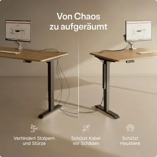 Desktronic Kabelorganisation · Schwarz