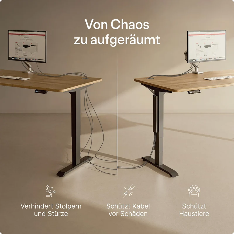 Desktronic Kabelorganisation · Schwarz