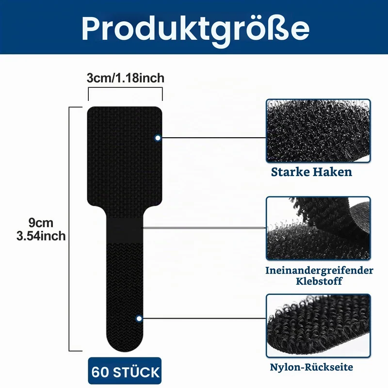 Redamancy Kabelorganisation · Schwarz · 90Millimeter