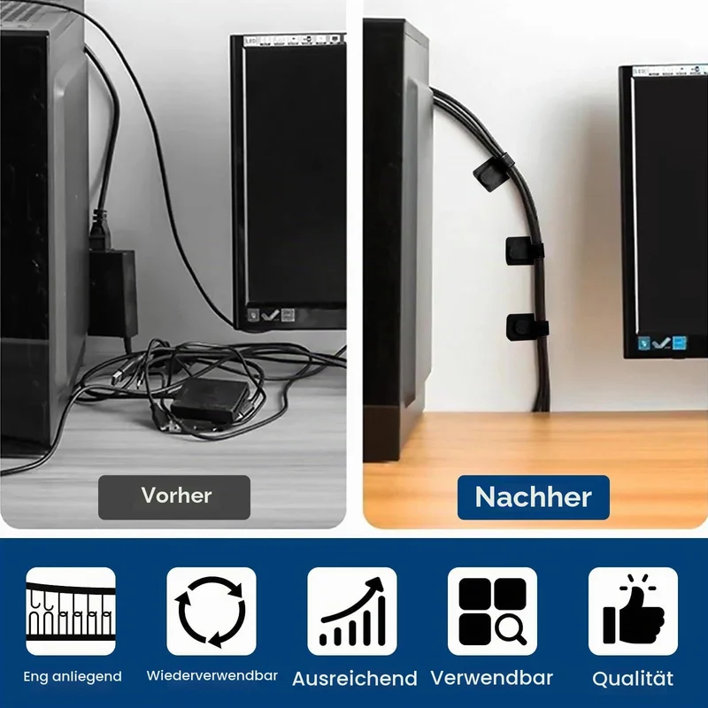 Redamancy Kabelorganisation · Schwarz · 90Millimeter
