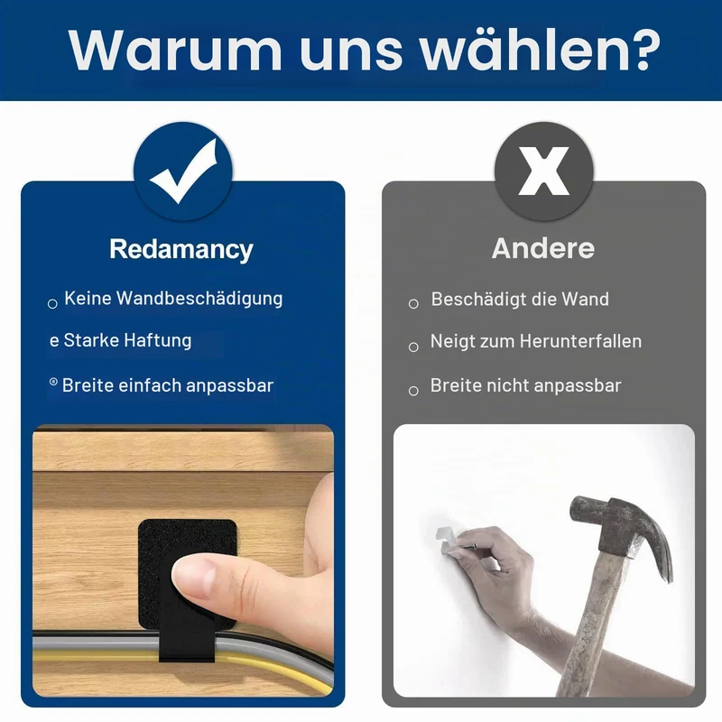 Redamancy Kabelorganisation · Schwarz · 90Millimeter