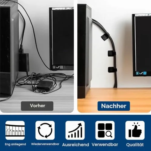 Redamancy Kabelorganisation · Schwarz · 90Millimeter