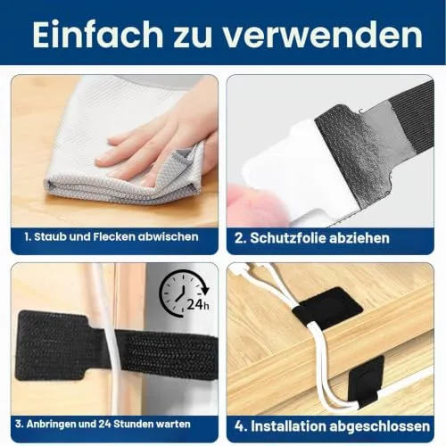 Redamancy Kabelorganisation · Schwarz · 90Millimeter
