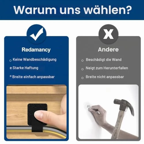 Redamancy Kabelorganisation · Schwarz · 90Millimeter