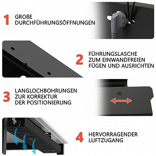 iVengo Kabelorganisation · Schwarz matt