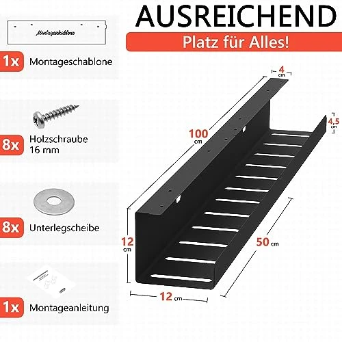 iVengo Kabelorganisation · Schwarz matt