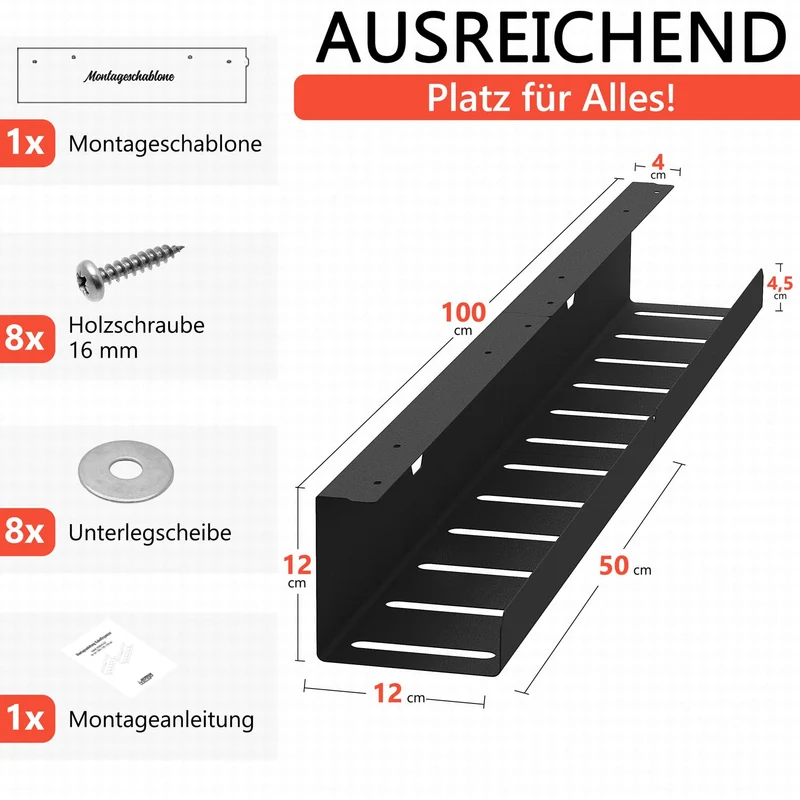 iVengo Kabelorganisation · Schwarz matt