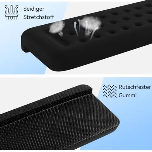 Sushret Handgelenkauflage · 18 x 3.5 inches · Schwarz