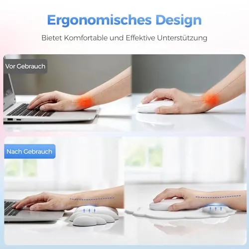 TECKNET Handgelenkauflage · 43L x 12B cm · Weiß