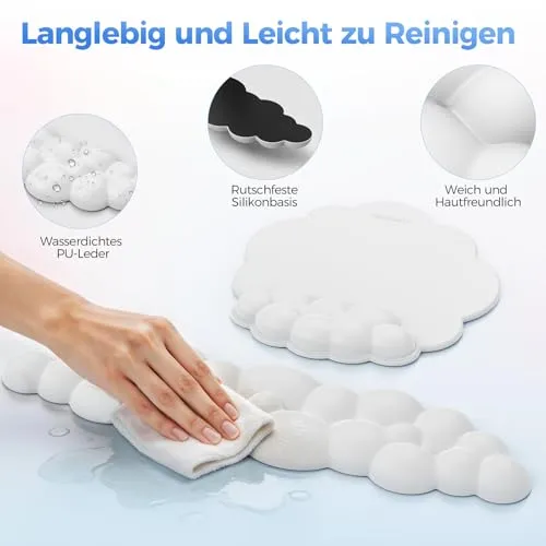 TECKNET Handgelenkauflage · 43L x 12B cm · Weiß