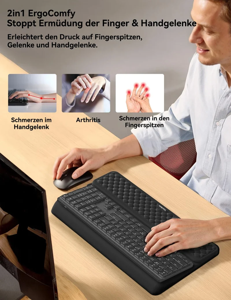 VAYDEER Handgelenkauflage · L · Schwarz