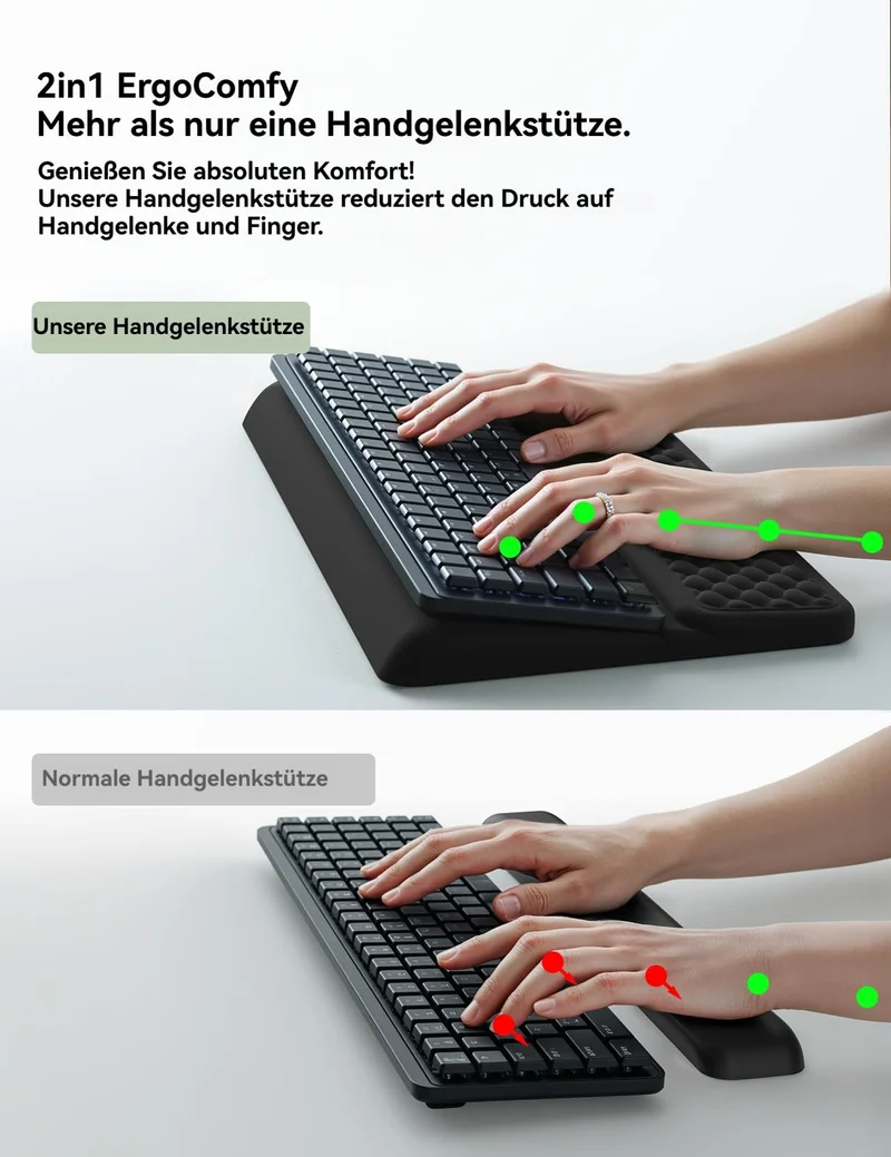 VAYDEER Handgelenkauflage · L · Schwarz